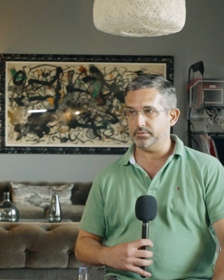 Ruben and Daniella Vazquez talking with Joey Battista